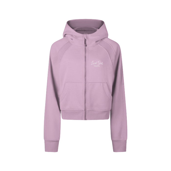 Local Girl's - Cropped Zip Through Sweatshirt