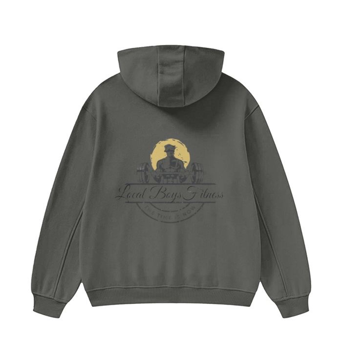 LB'S - "Black Logo" High Neck Hoodie