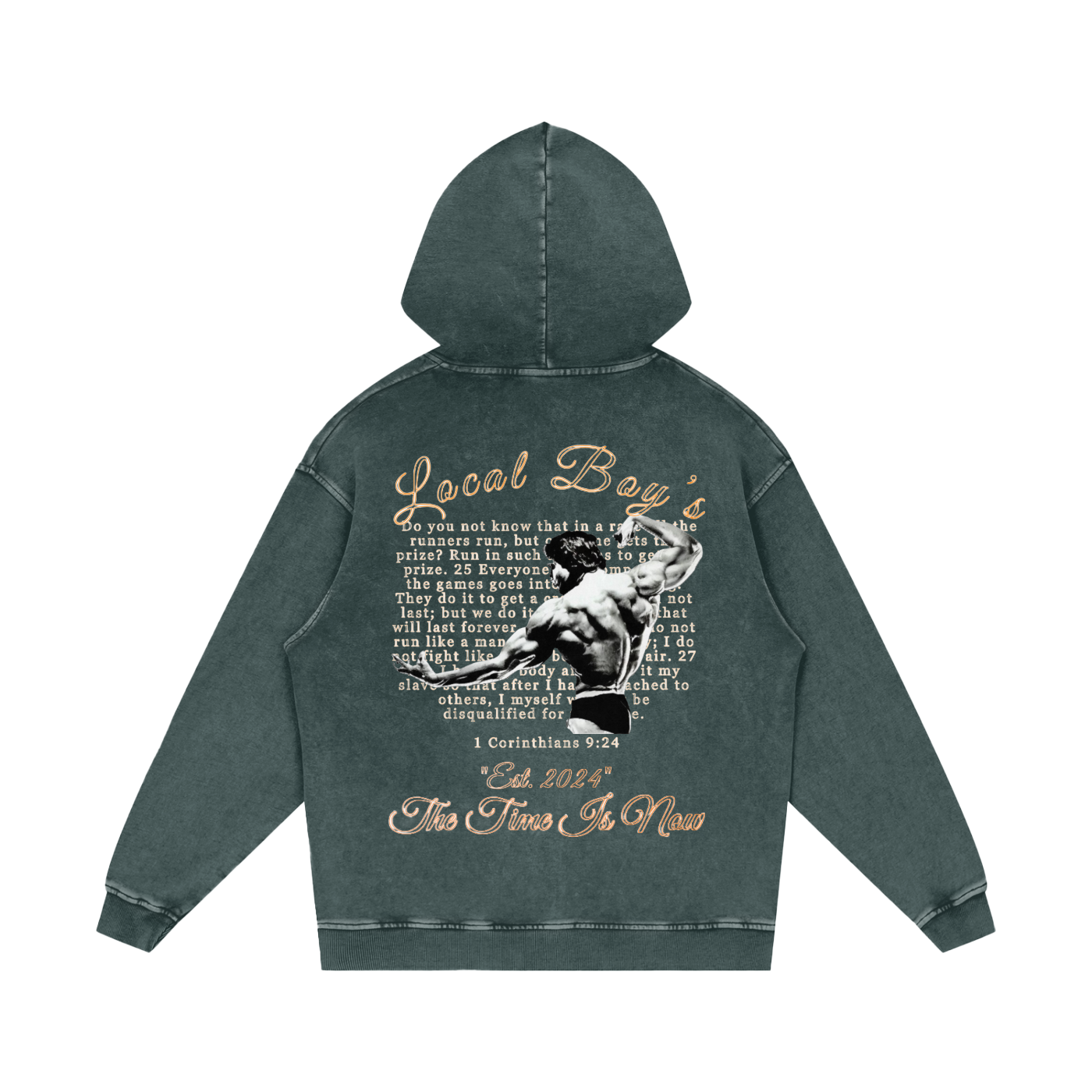 LB'S- "Arnold" Acid Washed Hoodie