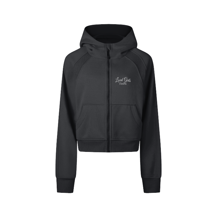 Local Girl's - Cropped Zip Through Sweatshirt