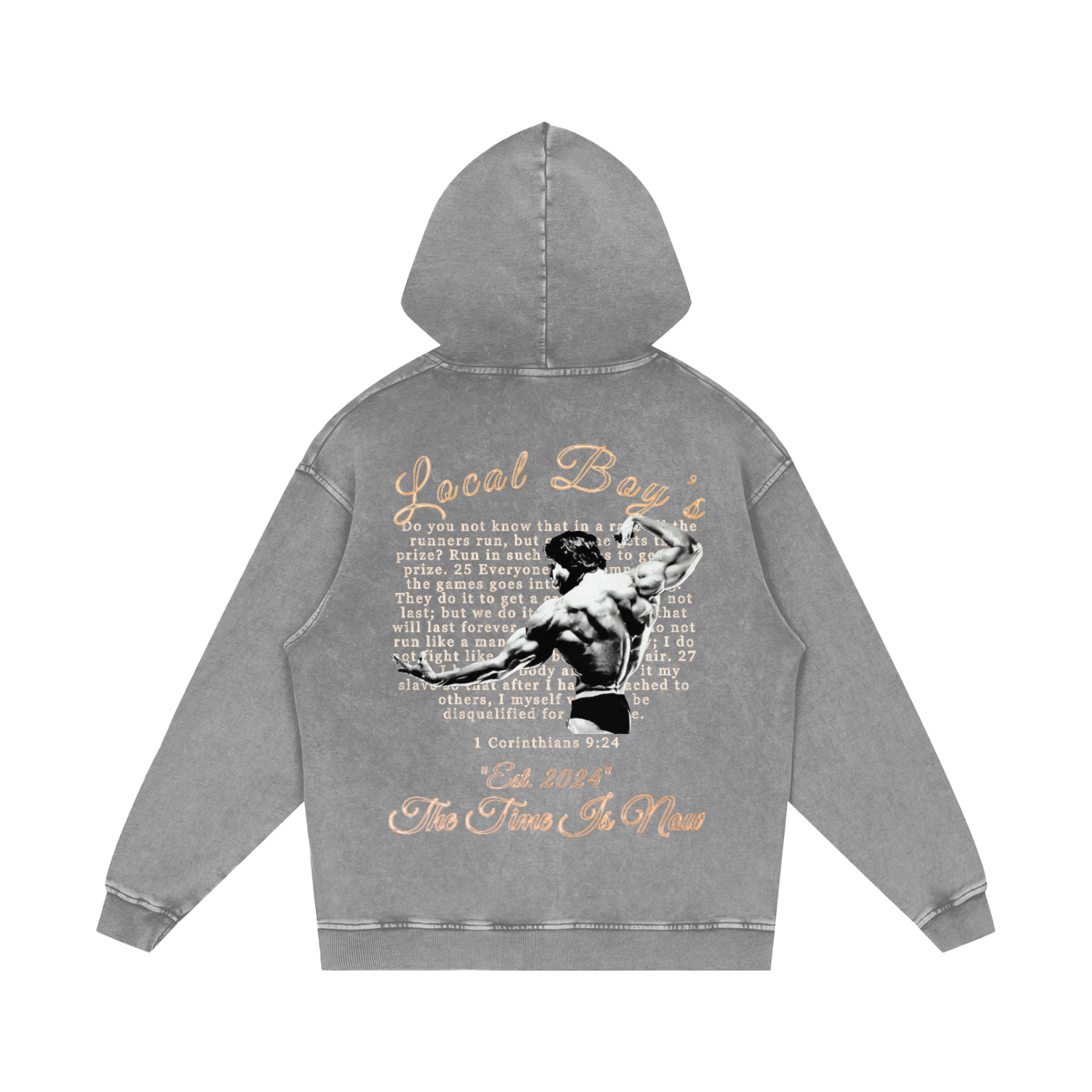 LB'S- "Arnold" Acid Washed Hoodie