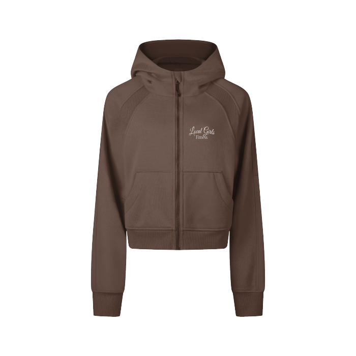 Local Girl's - Cropped Zip Through Sweatshirt