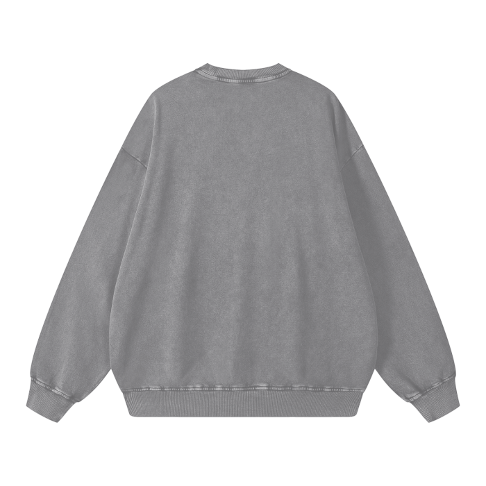 LB'S - Acid Washed Oversized Sweatshirt