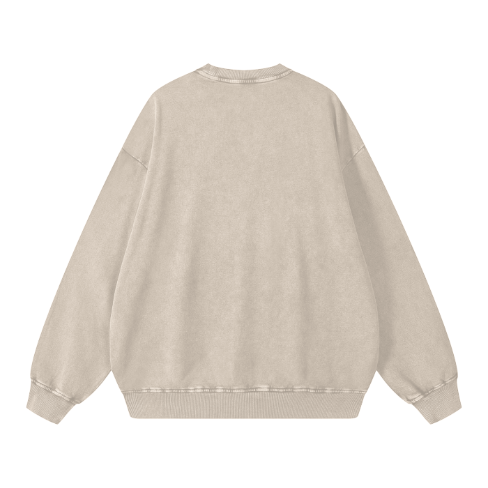 LB'S - Acid Washed Oversized Sweatshirt