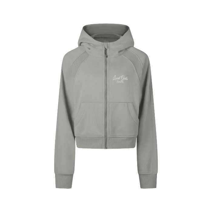 Local Girl's - Cropped Zip Through Sweatshirt