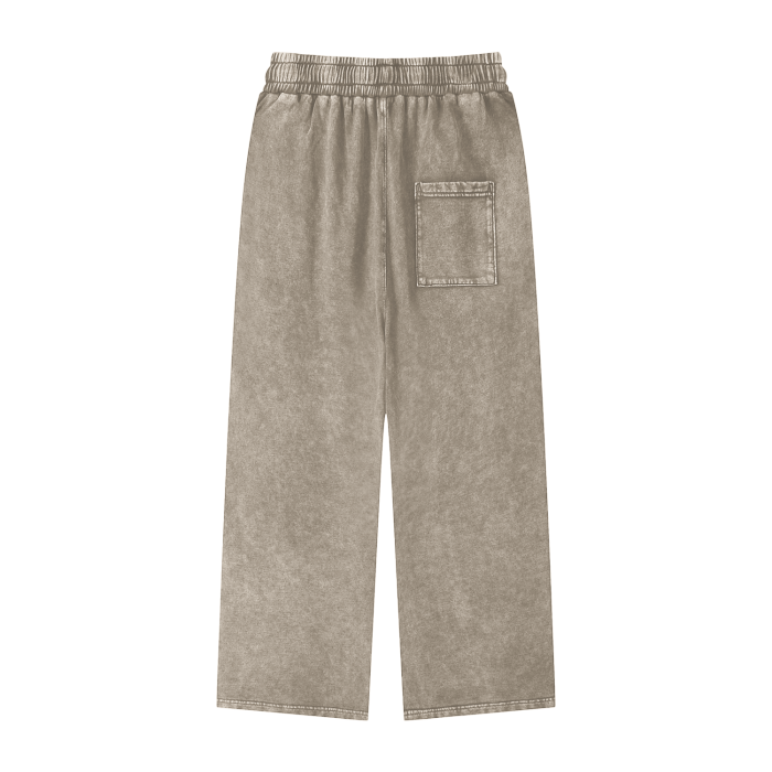 LB'S - Acid Wash Straight Leg Joggers