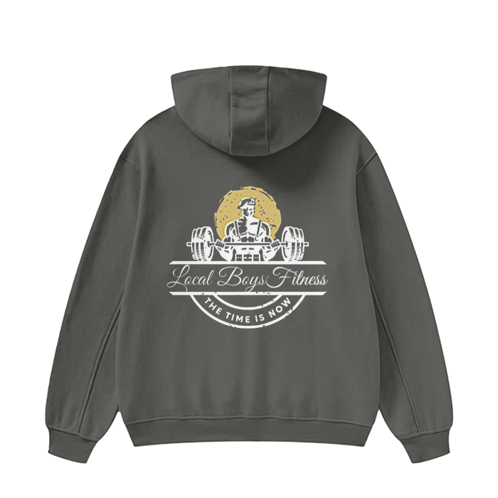 LB'S - "White Logo" High Neck Hoodie