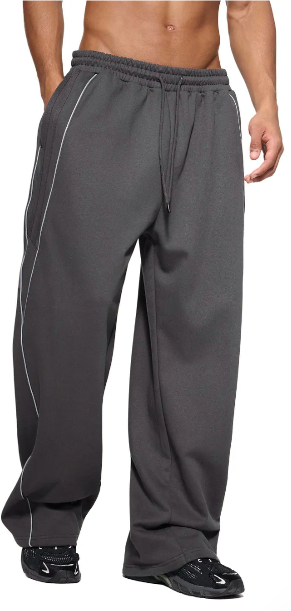 Reflection Striped Straight-Leg Sweatpants