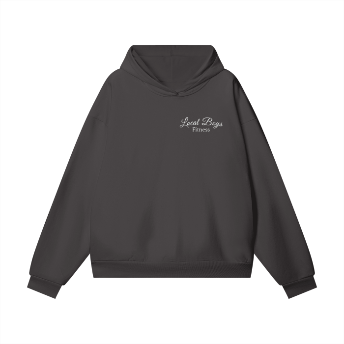 LB'S - "White Logo" Oversize Heavyweight Hoodie