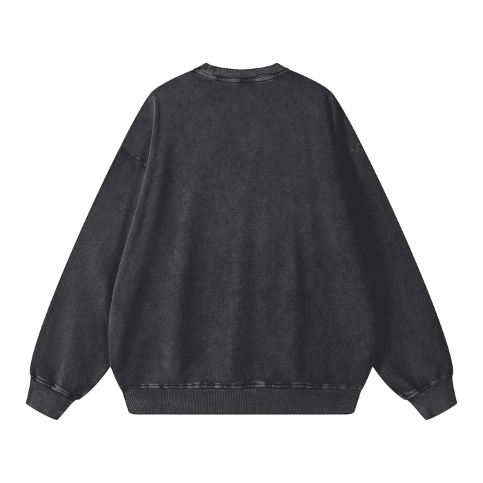 LB'S - Acid Washed Oversized Sweatshirt