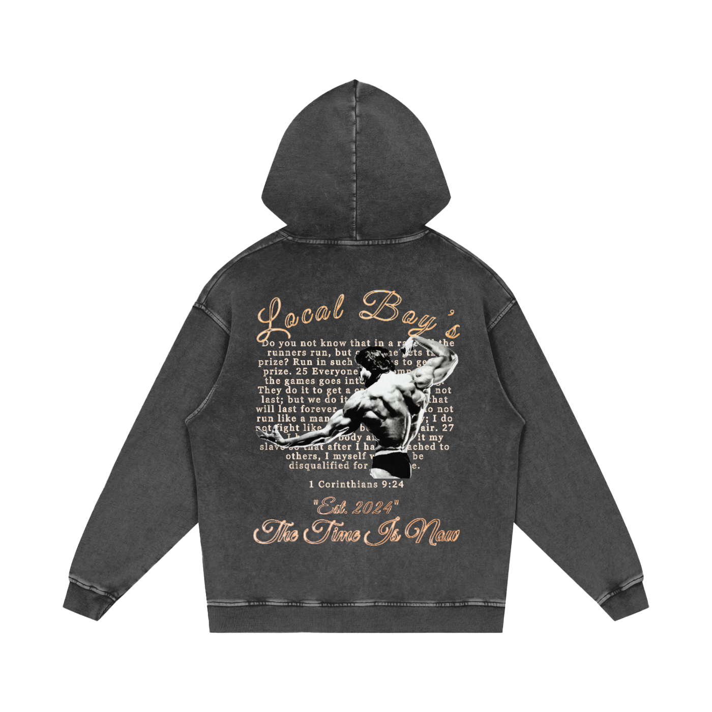 LB'S- "Arnold" Acid Washed Hoodie
