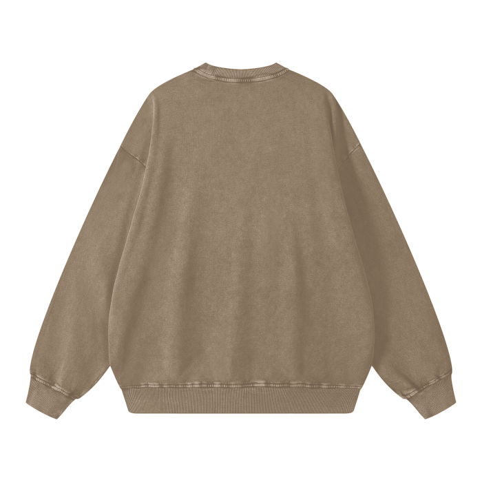 LB'S - Acid Washed Oversized Sweatshirt