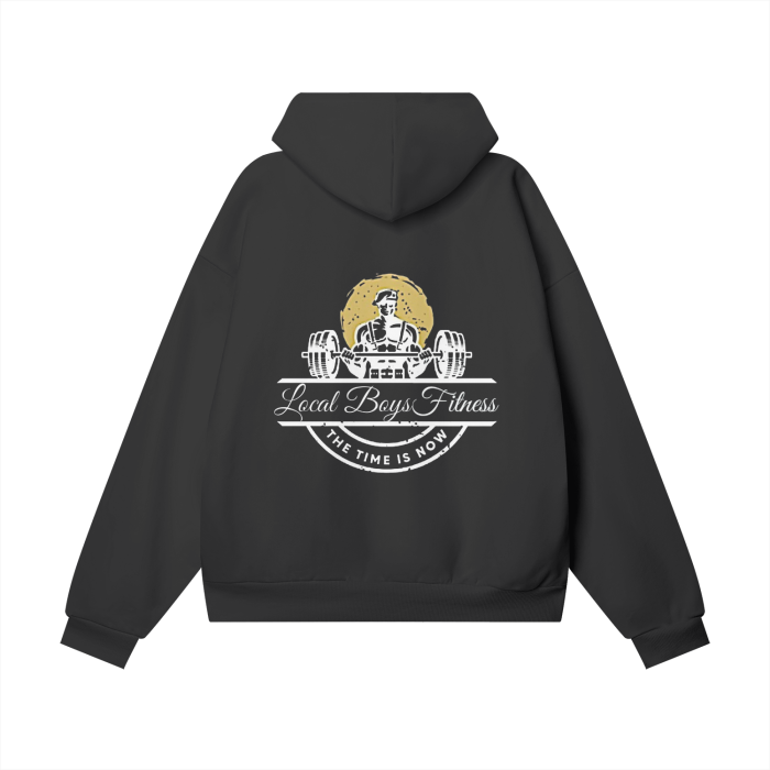 LB'S - "White Logo" Oversize Heavyweight Hoodie