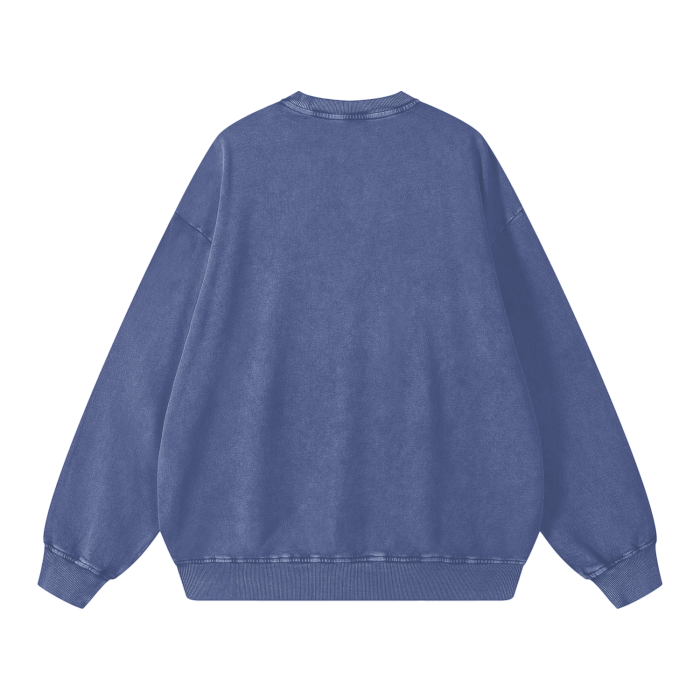 LB'S - Acid Washed Oversized Sweatshirt