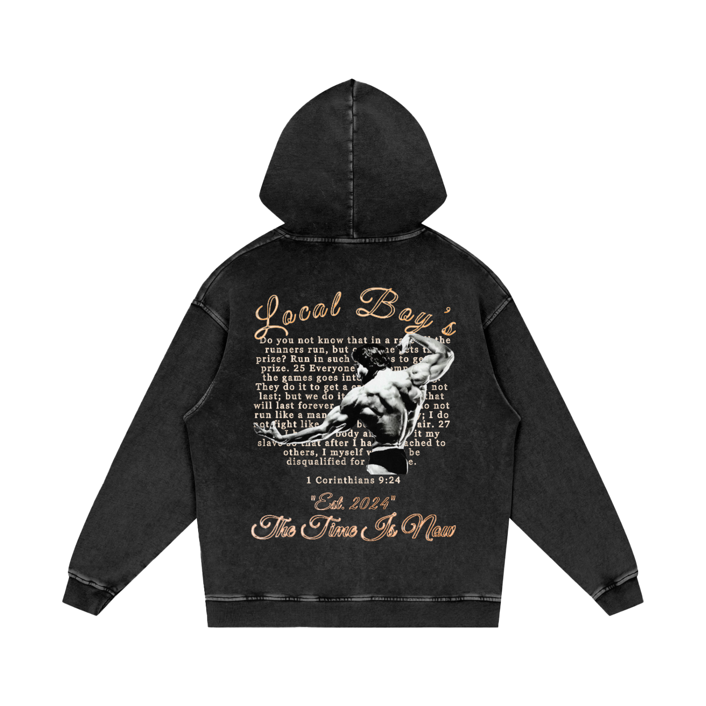 LB'S- "Arnold" Acid Washed Hoodie