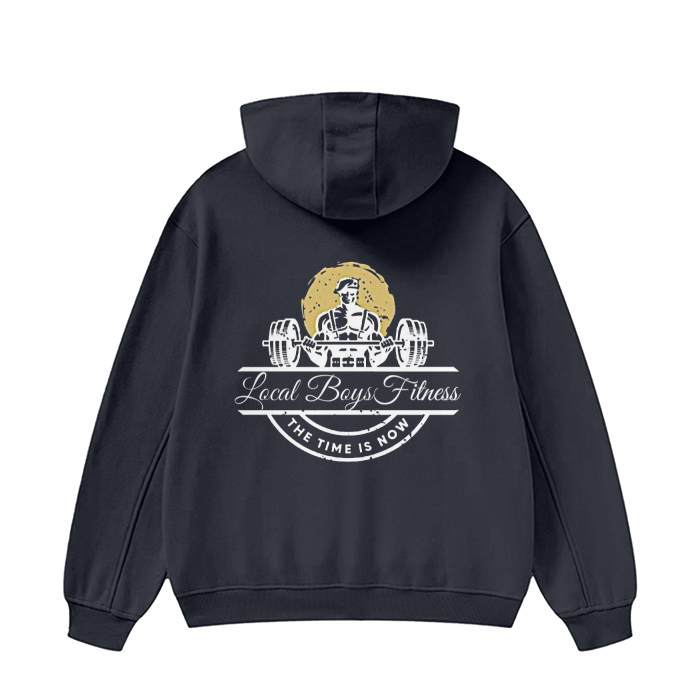 LB'S - "White Logo" High Neck Hoodie