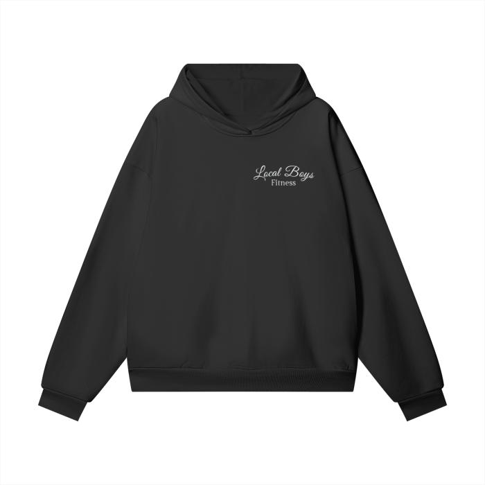 LB'S - "White Logo" Oversize Heavyweight Hoodie
