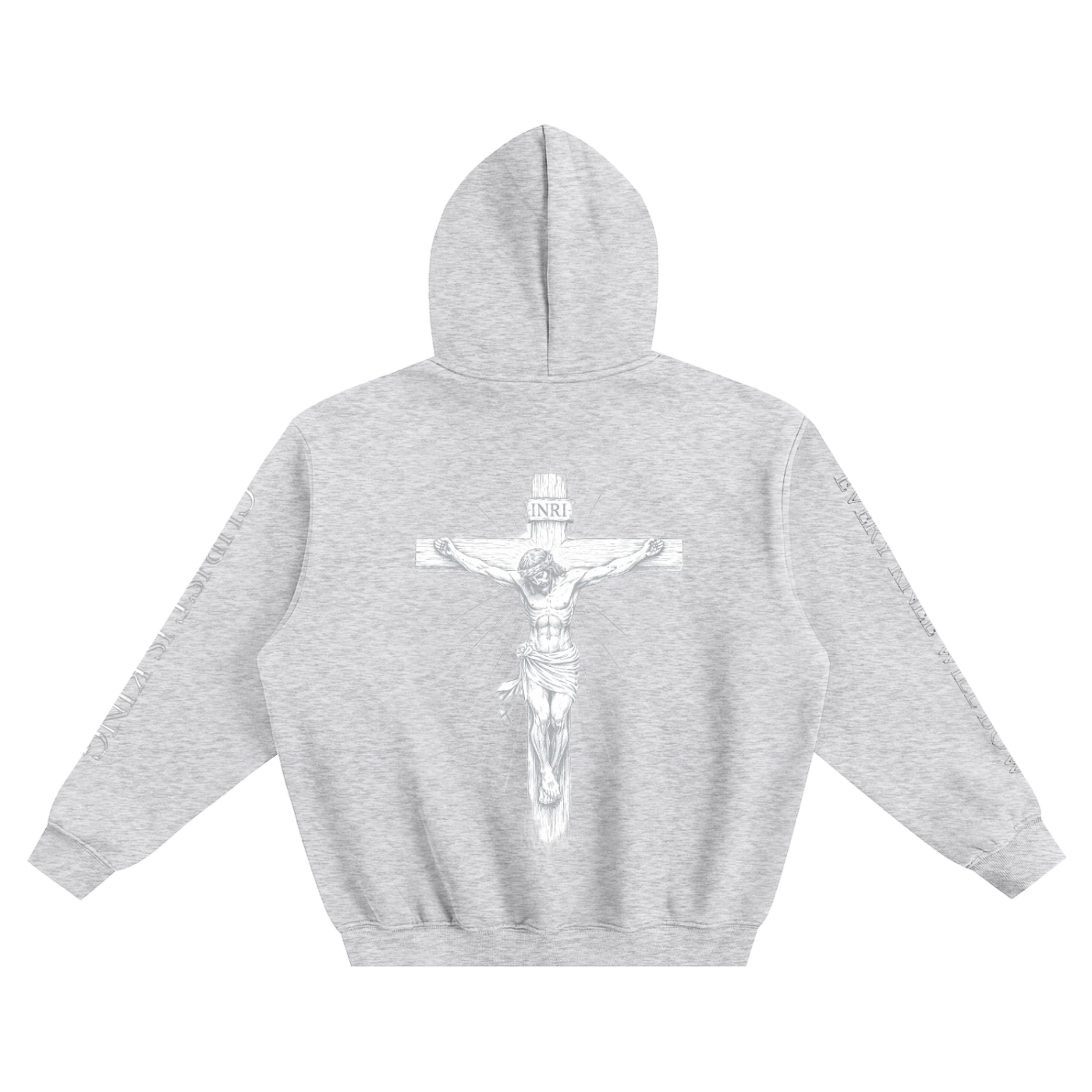 LB'S- JESUS Fleeced Boxy Hoodie
