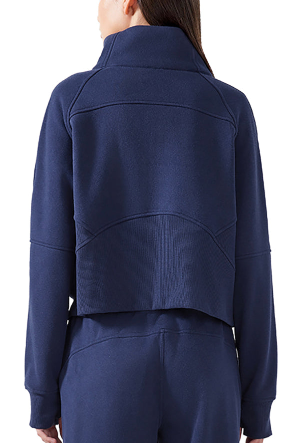 Local Girl's - Cropped Half-Zip Hoodie